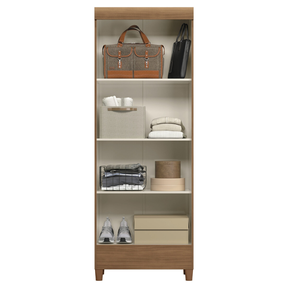 Mueble Multiuso Santos Andirá Fit 2P Jequitibá Off White-3