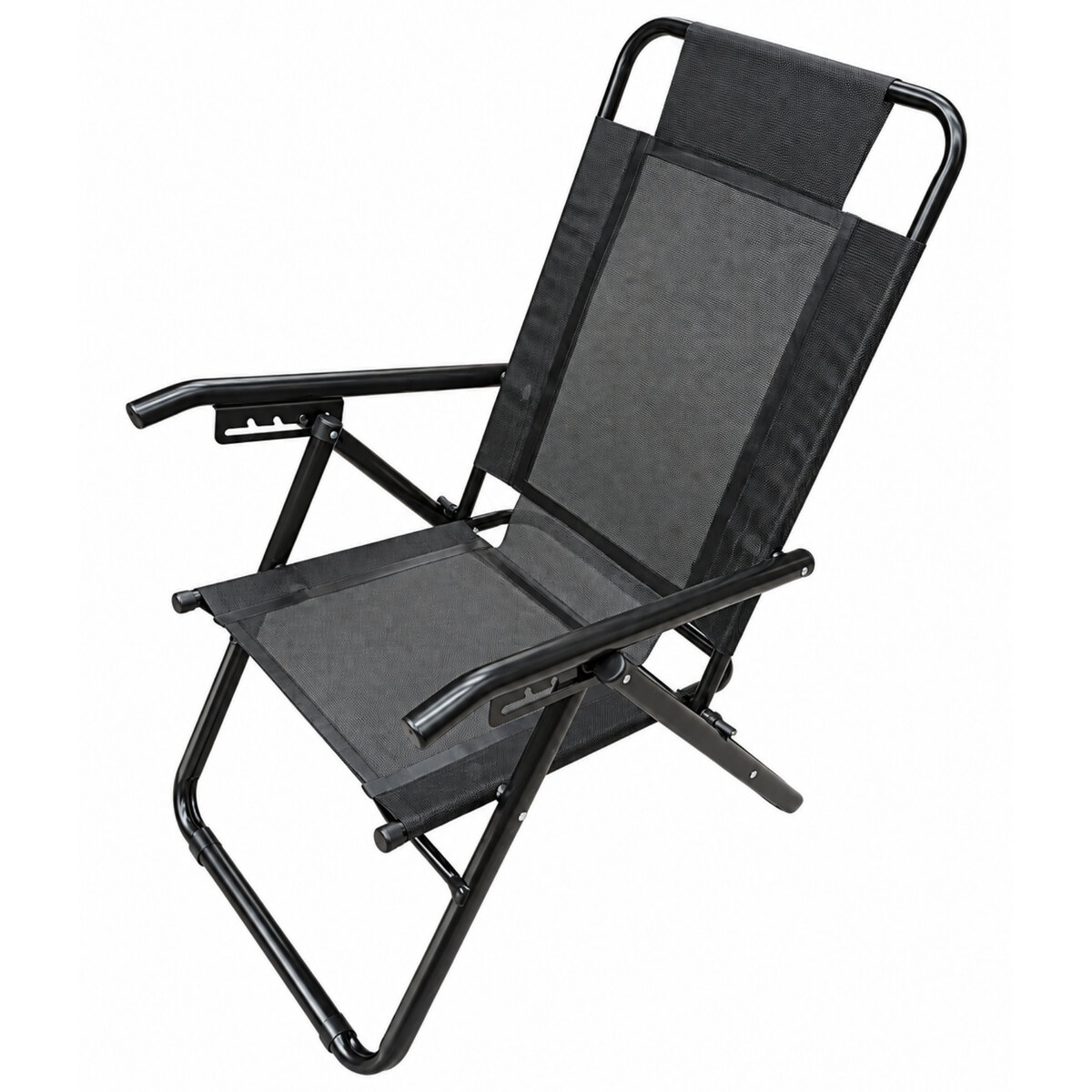 Reposera Descansar 80040 Black Aluminio 5 Posiciones-2