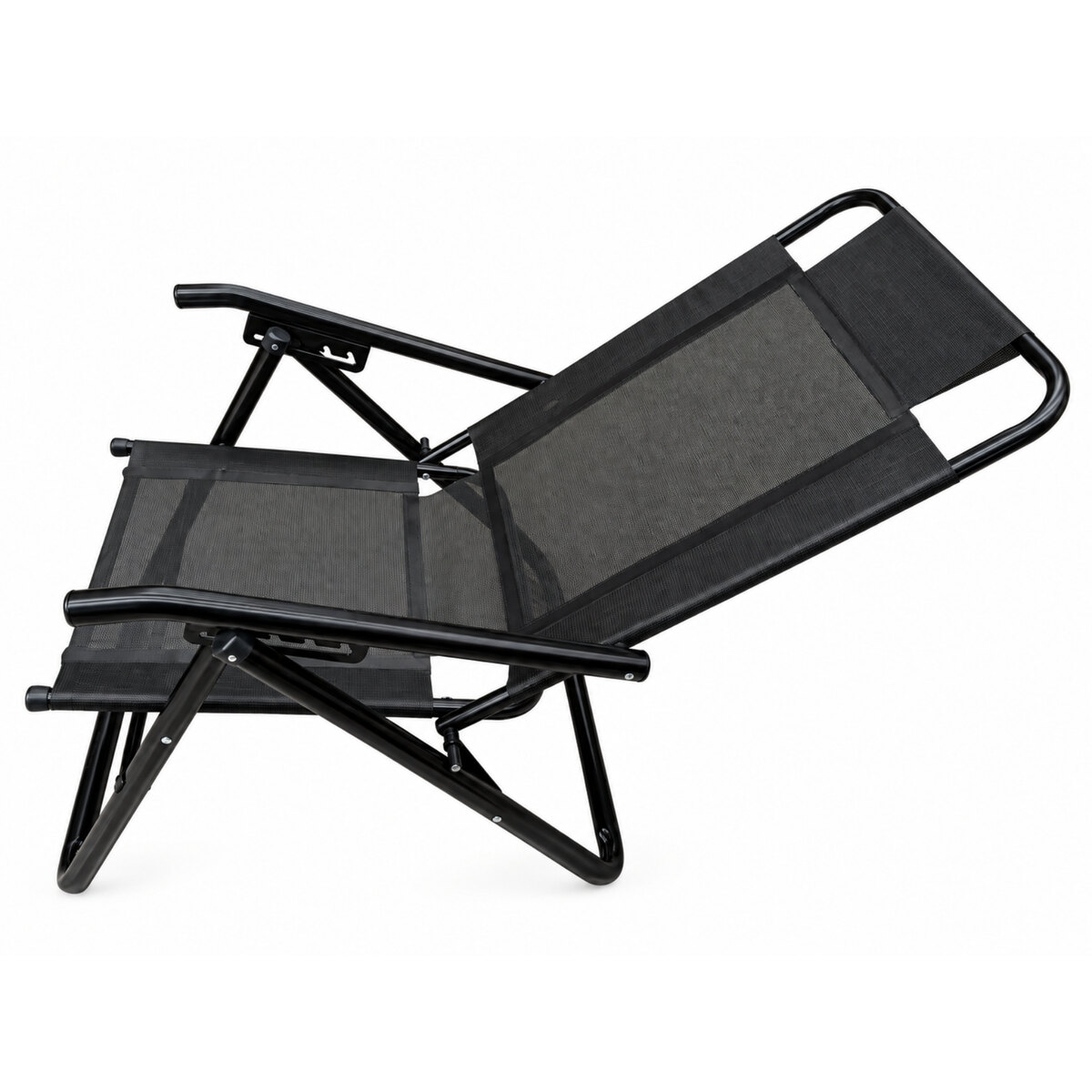 Reposera Descansar 80040 Black Aluminio 5 Posiciones-3