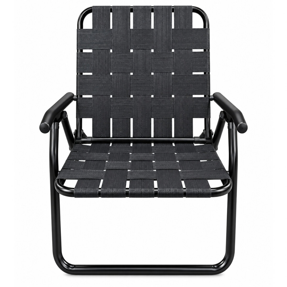 Sillón Plegable Descansar 80048 Black Aluminio 130 Kg-1