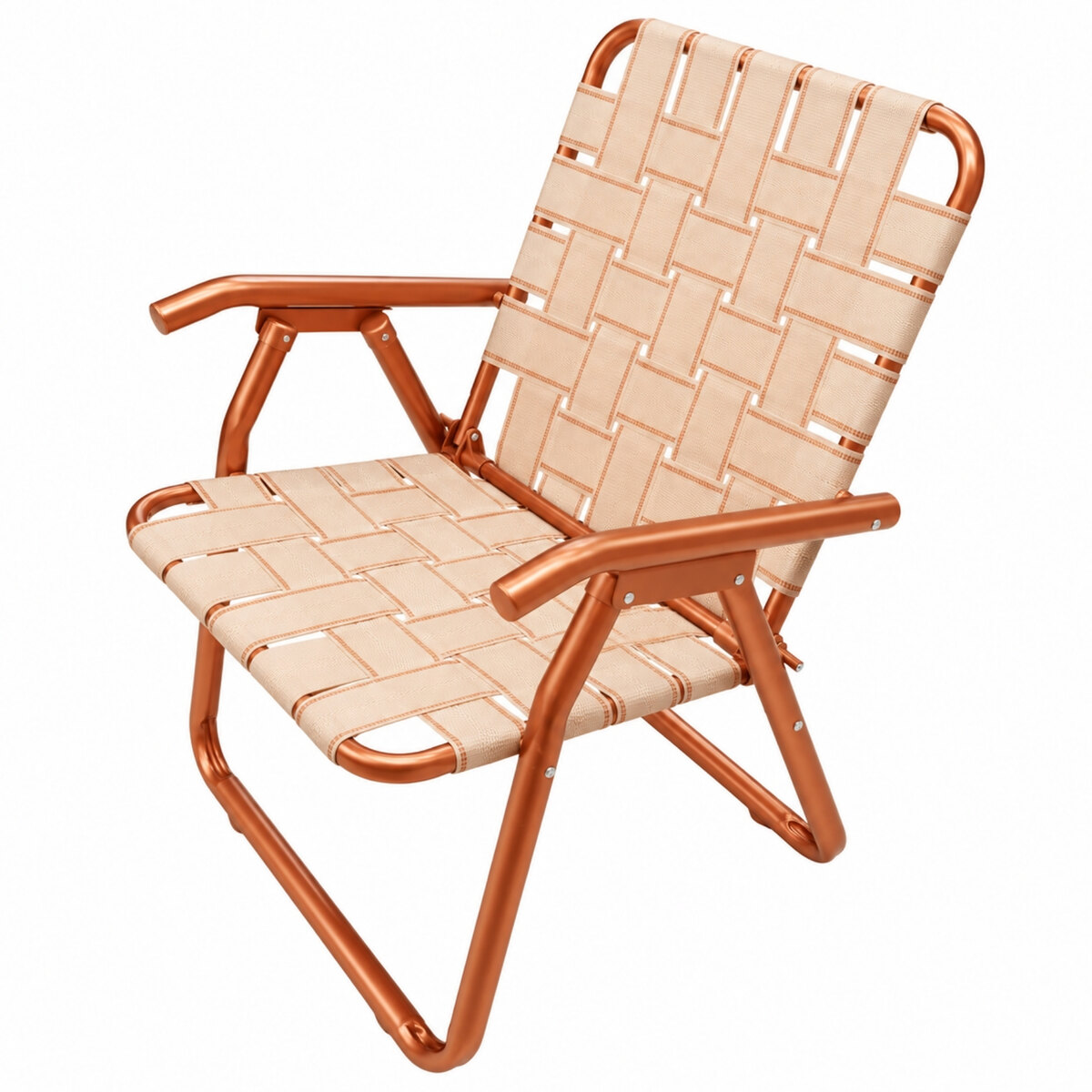 Sillón Plegable Descansar 80049 Cobre Aluminio 130 Kg-2
