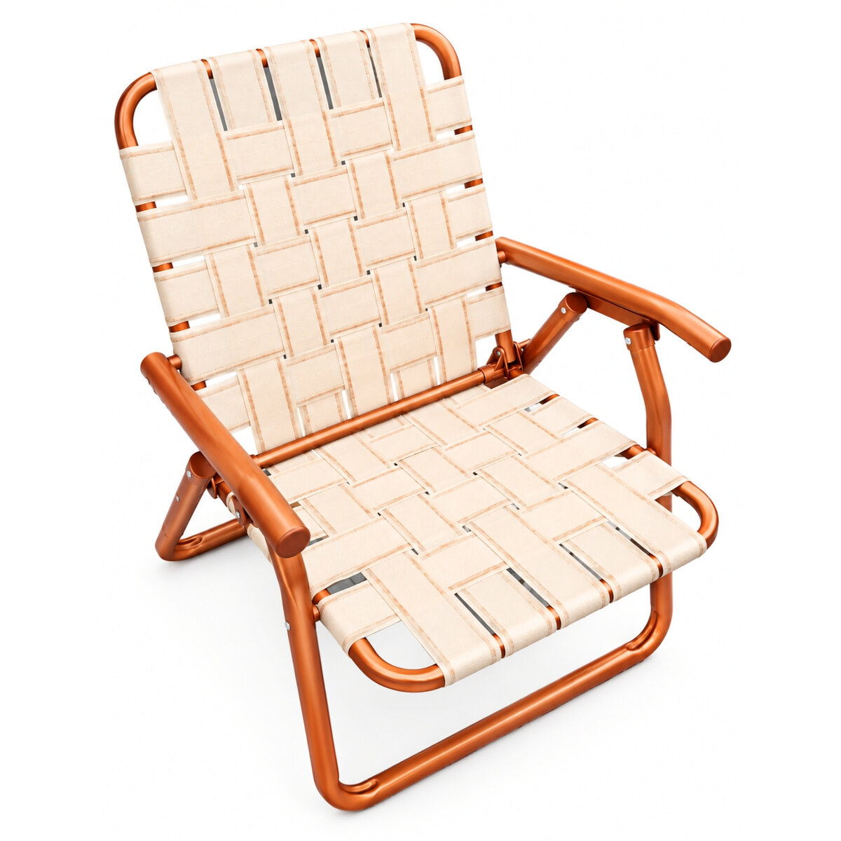 Sillón Plegable Descansar 80049 Cobre Aluminio 130 Kg-3