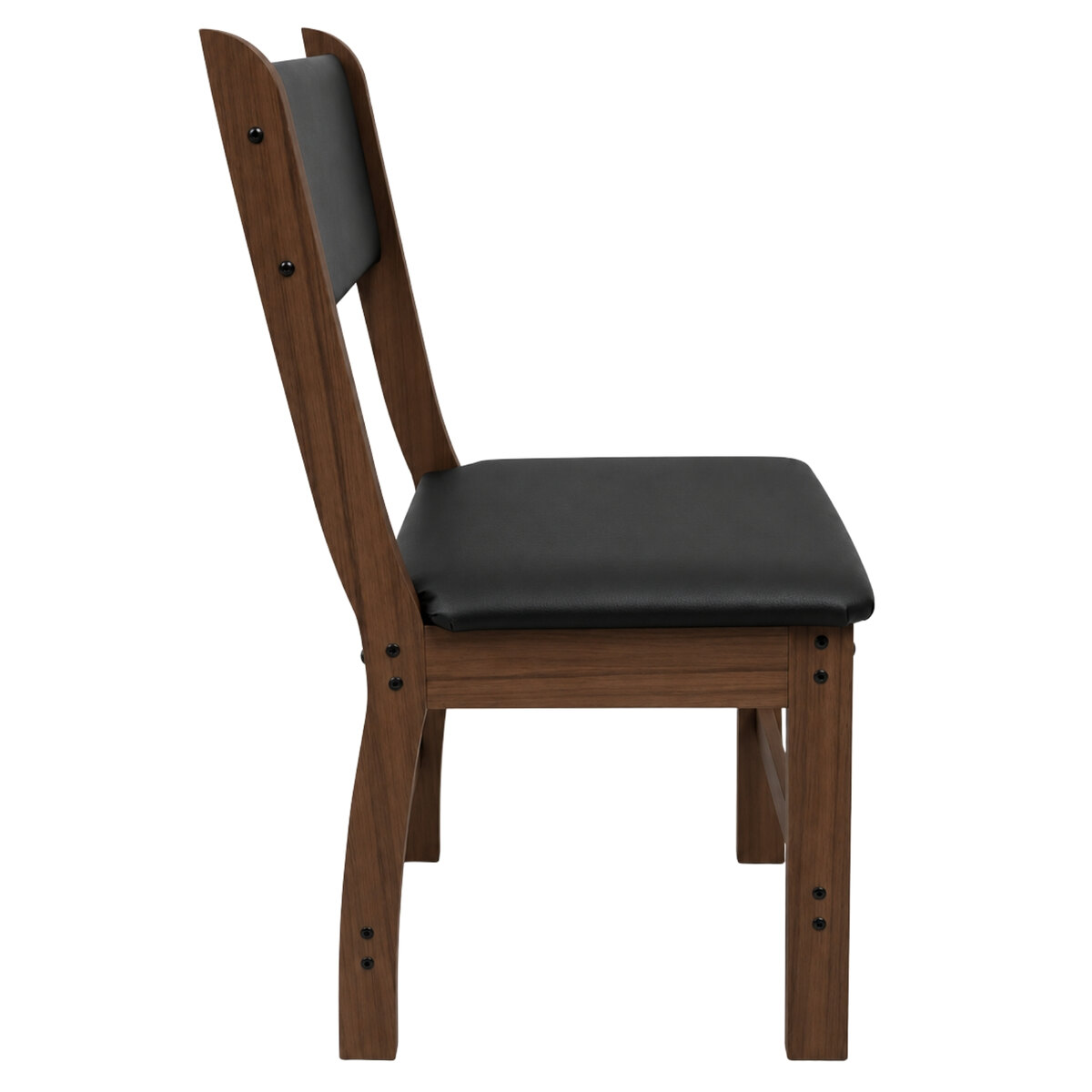 Sillas De Comedor Poliman Milano Améndoa Negro Pack X2-3