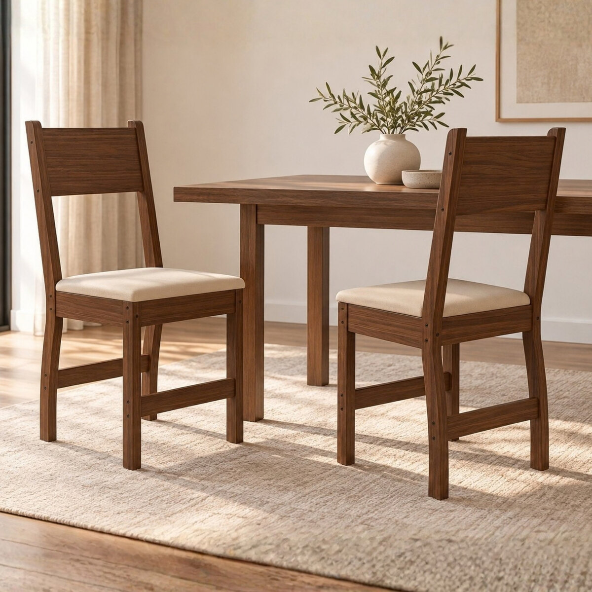 Sillas De Comedor Poliman Milano Améndoa Savana X2