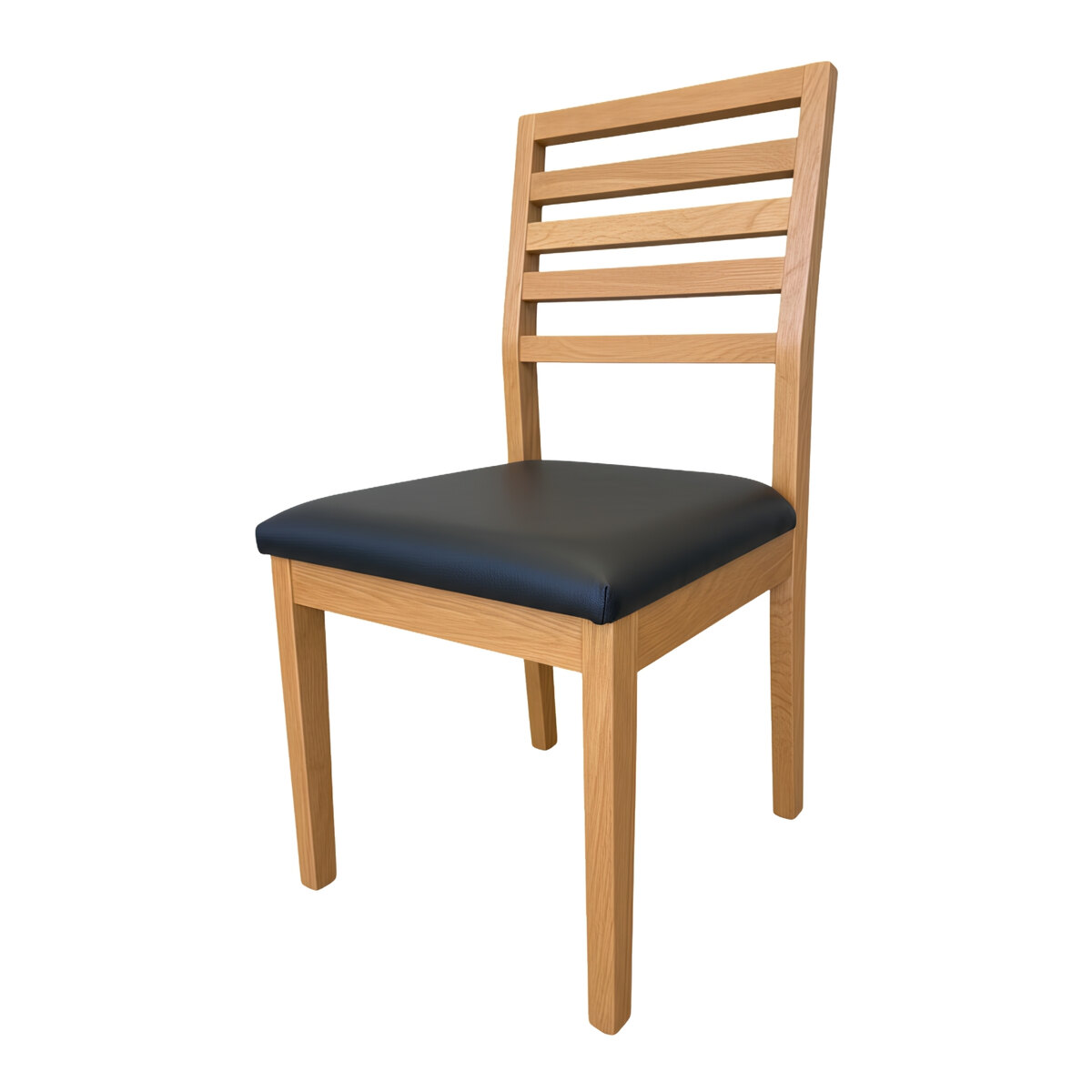 Sillas De Comedor Rogar Moderna Miel Negro Pack X2-2