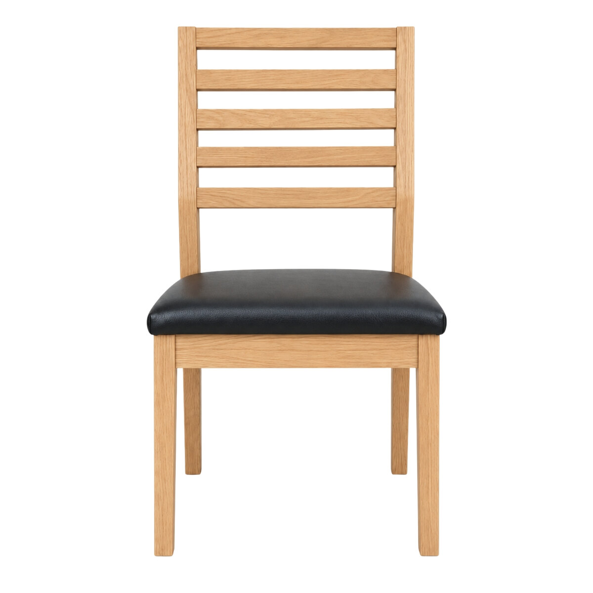 Sillas De Comedor Rogar Moderna Miel Negro Pack X2-3