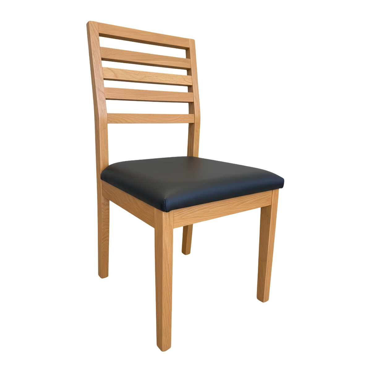 Sillas De Comedor Rogar Moderna Miel Negro Pack X2-4