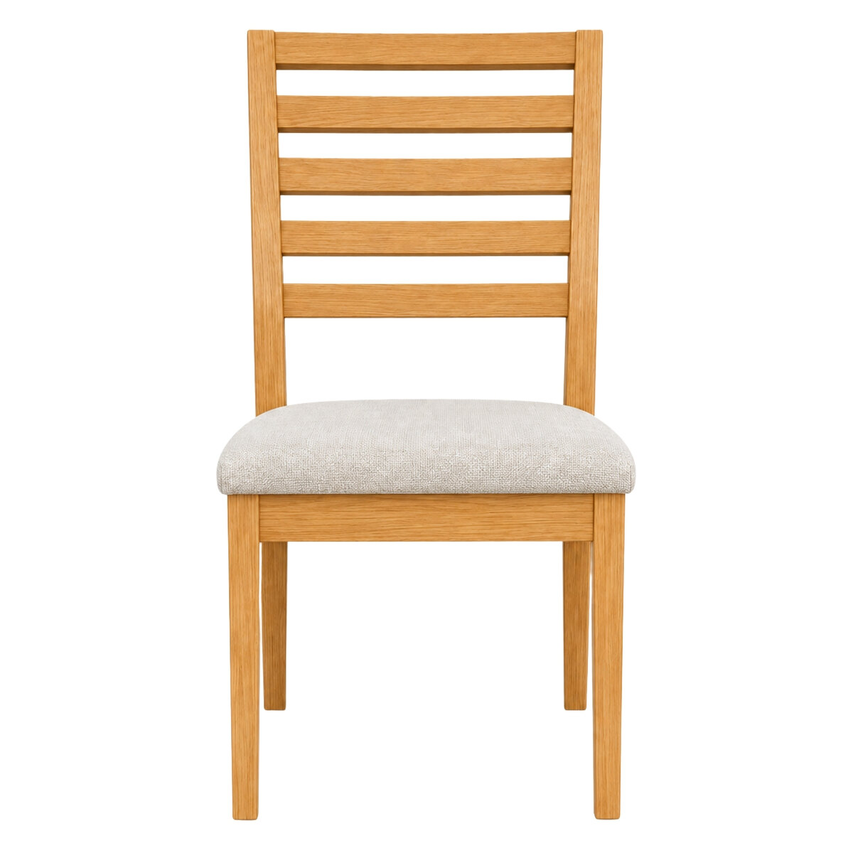 Sillas De Comedor Rogar Moderna Miel Beige Tapizadas X2-3