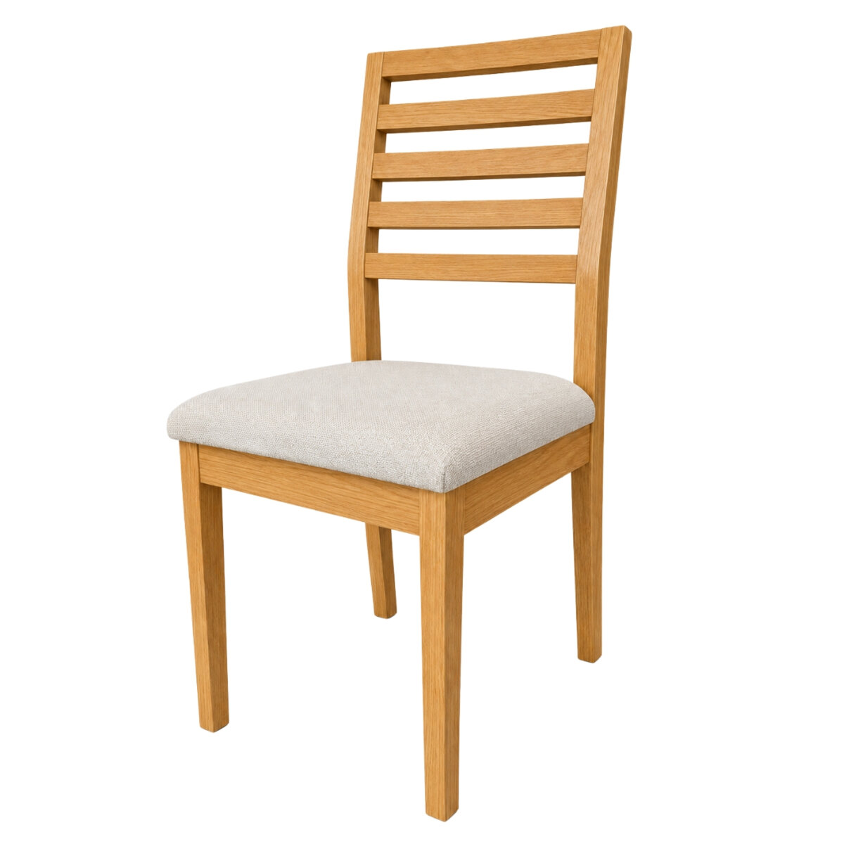 Sillas De Comedor Rogar Moderna Miel Beige Tapizadas X2-4