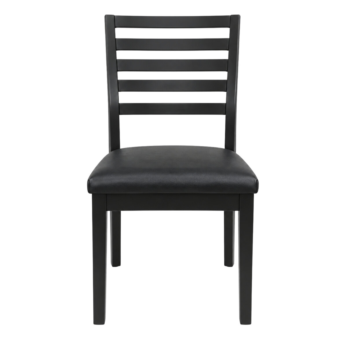 Sillas De Comedor Rogar Moderna Negras Tapizadas X2-3