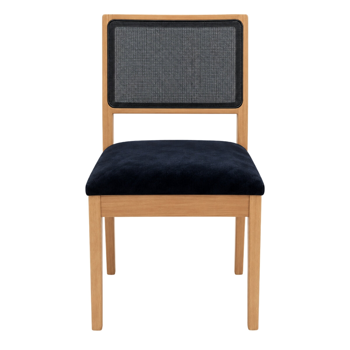 Sillas De Comedor De France Relax Madera Miel Negro X2-3