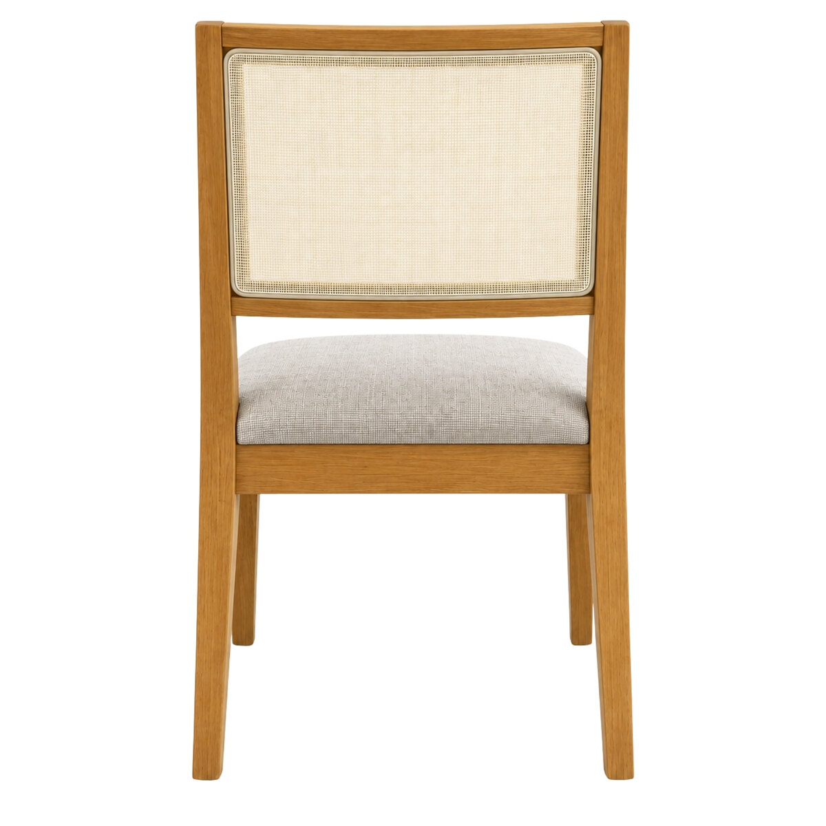 Sillas De Comedor Defrance Relax Madera Miel Beige X2-3
