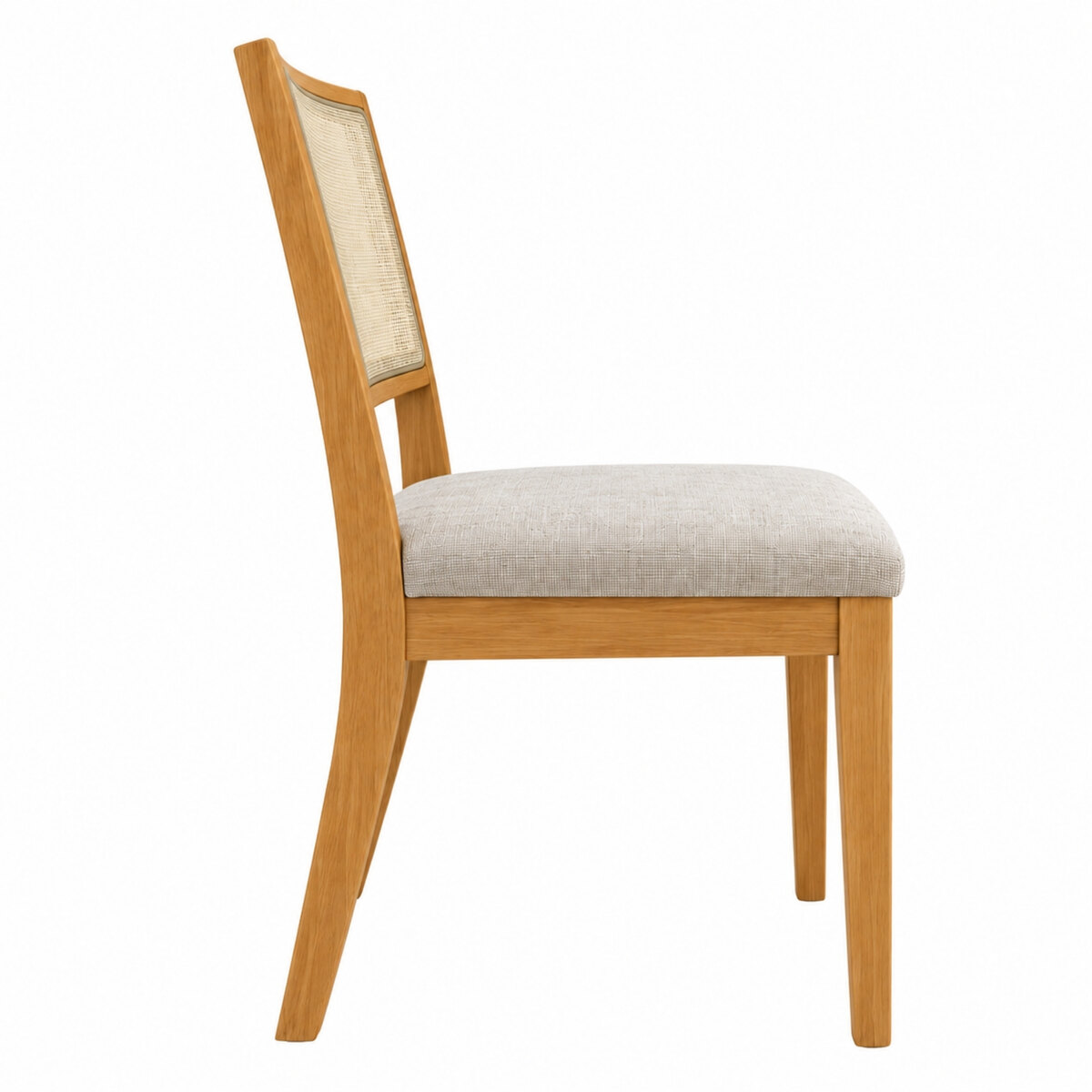 Sillas De Comedor Defrance Relax Madera Miel Beige X2-2