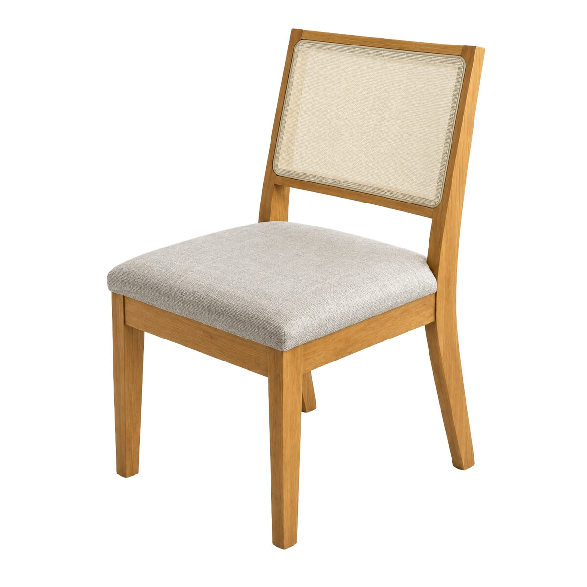 Sillas De Comedor Defrance Relax Madera Miel Beige X2-4