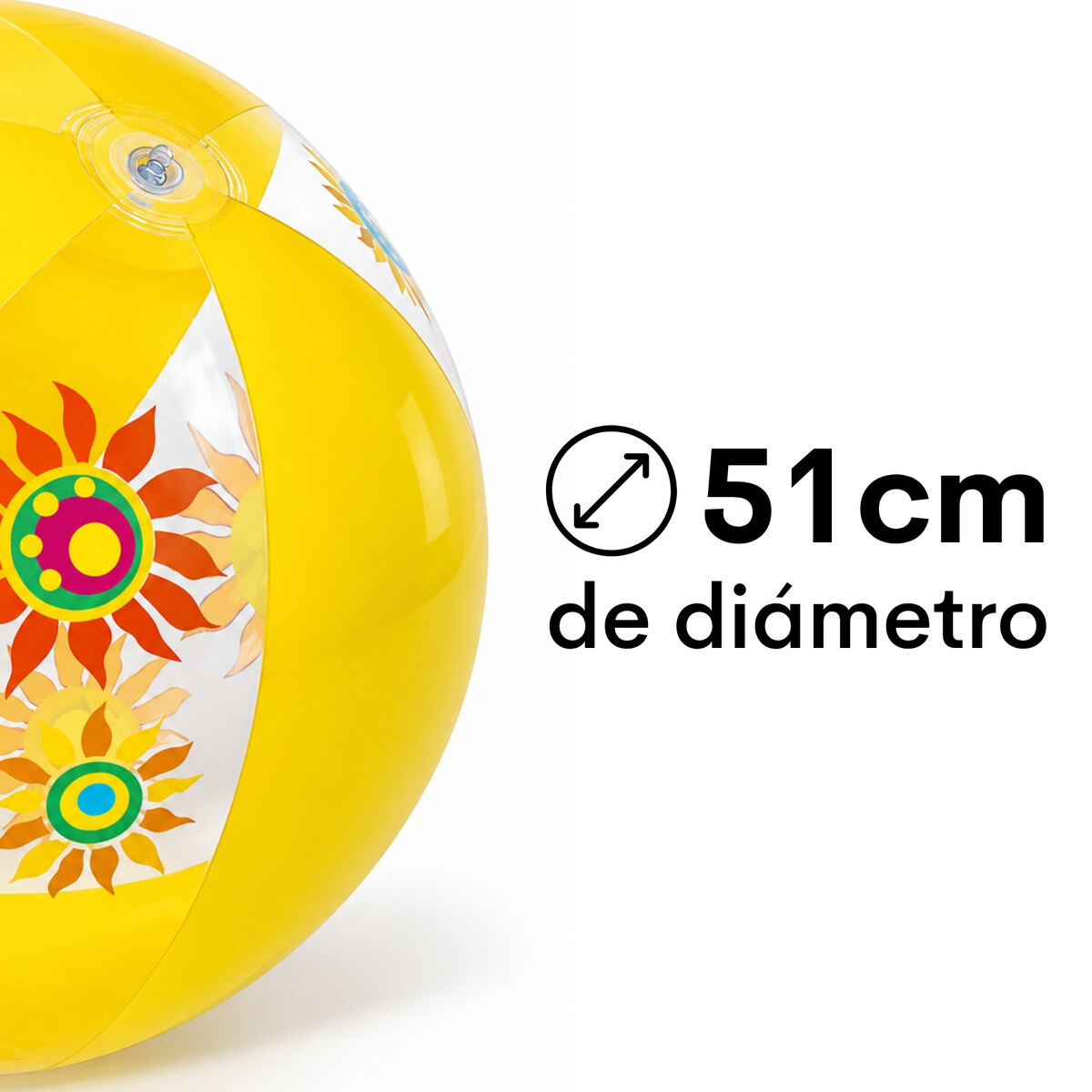 Pelota De Playa Bestway Fashion 31036 51cm Colores Surtidos-4