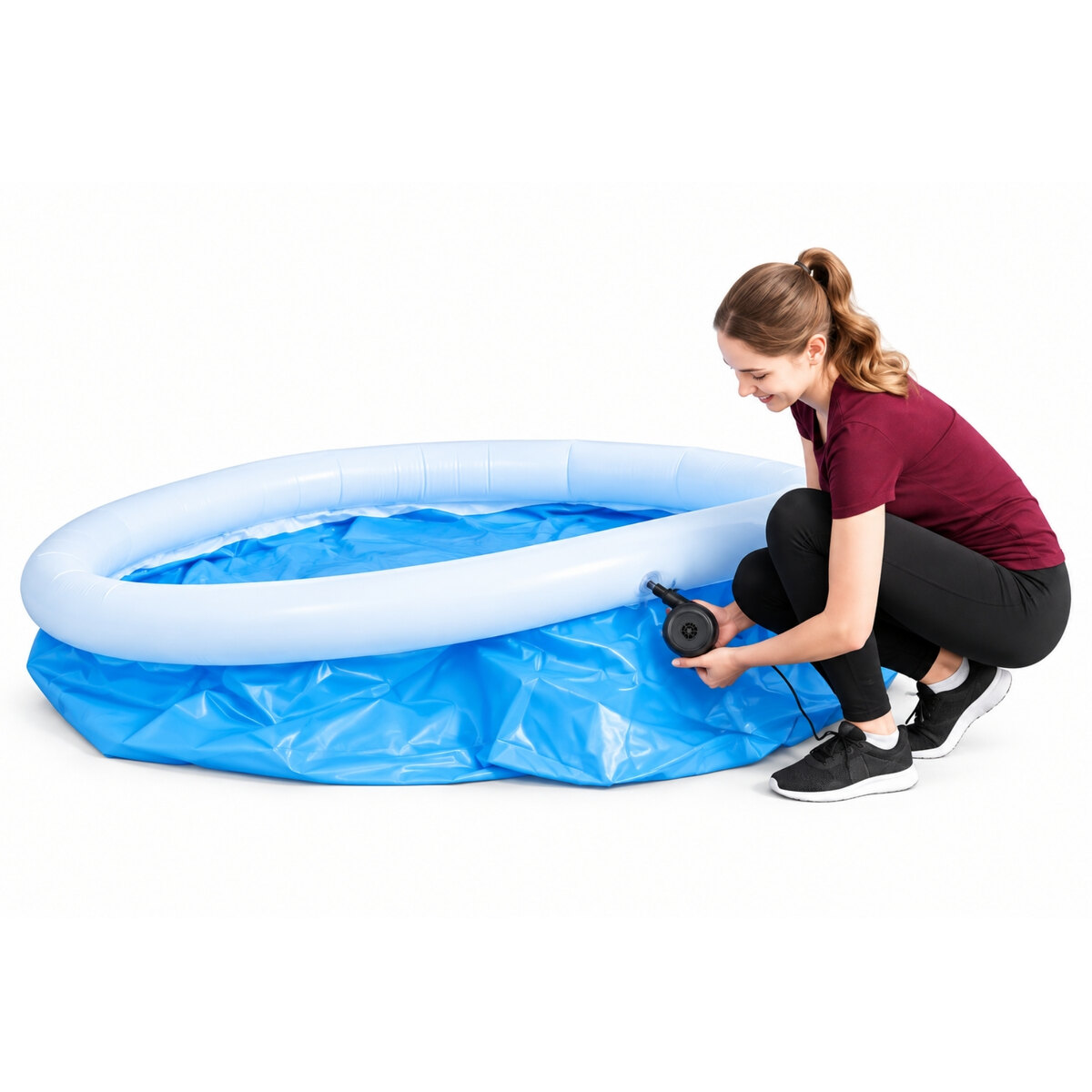 Pileta Inflable Bestway Fast Set 57392 940L 183x51cm Azul-3