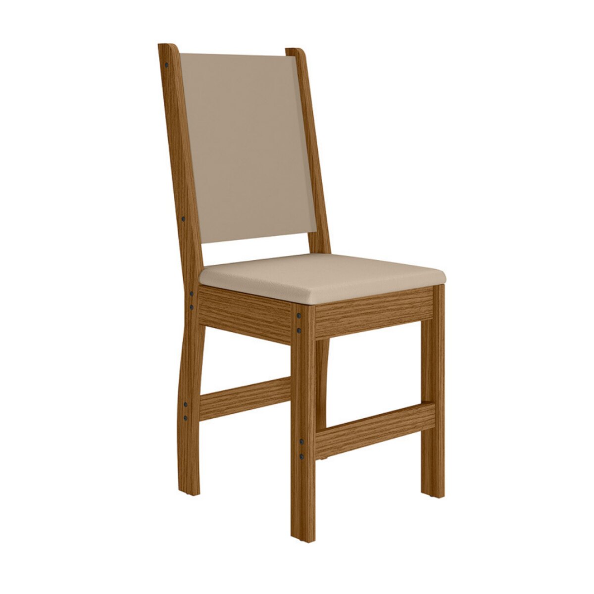 Set 2 Sillas Comedor Poliman Clara Madera Natural Beige-3