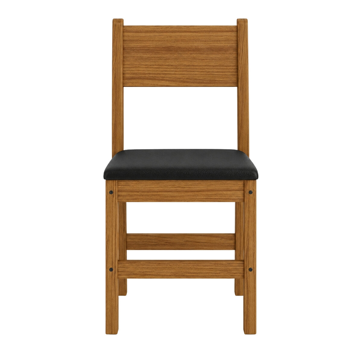 Set 2 Sillas Comedor Poliman Milano Madera Clara Negro-4