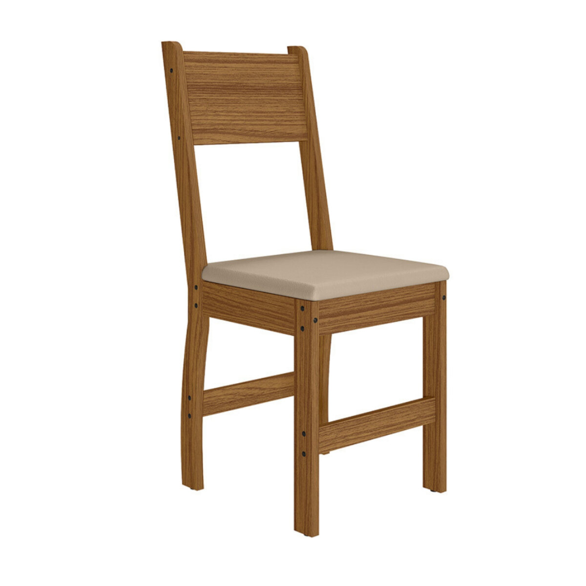 Set 2 Sillas Comedor Poliman Milano Madera Natural Beige-3